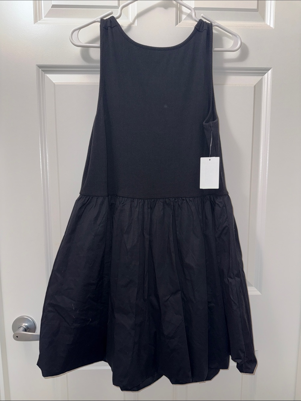 Leith A-line dress with bubble hem